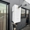 This is an image of a gas boiler in a residential setting.