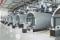The picture shows Vitomax hot water boilers with gas burners.